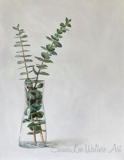 Eucalyptus painting, Oil Painting, Simple art, Elegant art, Glass painting, EmmaLee Walters Art