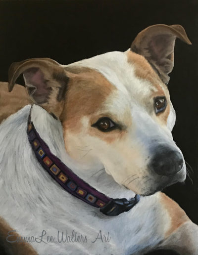 Pet portrait, dog painting, oil painting, EmmaLee Walters, EmmaLee Walters Art